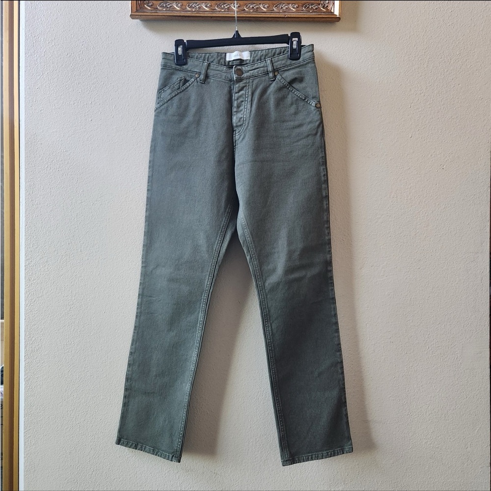 Ba&sh The Lady Trousers olive green pants khaki jeans size 6